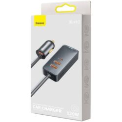شارژر فندکی 120 وات بیسوس مدل Baseus CCBT-B0G Car Charge