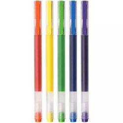 رواننویس ژلهای شیائومی بسته ۵ عددی رنگی Xiaomi Mijia Jumbo Gel Pen MJZXB03WC