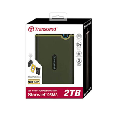 قیمت هارد اکسترنال 2 ترابایت ترنسند مدل StoreJet 25M3