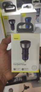 فندکی ماشین باسئوس مدل Dual quick chrger baseus