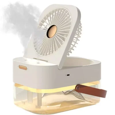 پنکه رومیزی، مرطوب کننده هوا و چراغ خواب رومیزی DUAL SPRAY NIGHT LIGHT