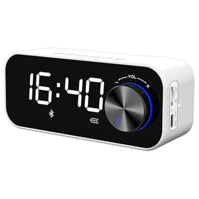 اسپیکر بلوتوث همراه با ساعت آلارم دار recci مدل rsk w11