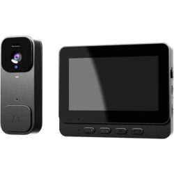 زنگ درب تصویری هوشمند بی‌سیم با مانیتور ۴.۳ اینچی مدل X7 – بدون نیاز به WiFi