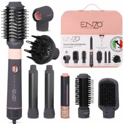 ست استایلر و سشوار حرفه‌ای انزو Enzo Professional Air Styler مدل EN-4133PRO MAX با ۷ اتچمنت