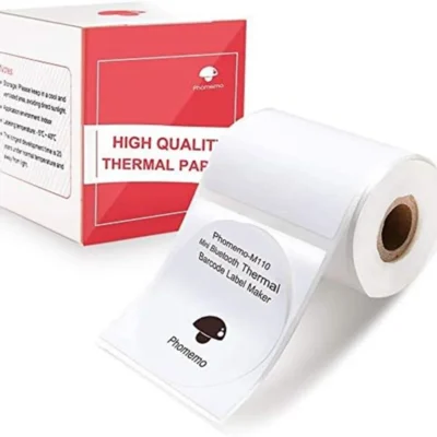 رول پرینتر لیبل زن حرارتی Phomemo سایز 50×50  ROUND LABLE XY5050-140