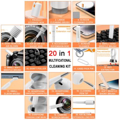 کیت تمیز کننده چند کاره مدل multifunctional cleaning brush q20