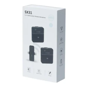 میکروفن یقه ای مدل SX31 dual 3in1 Multi-Function بسته 2 کاربره
