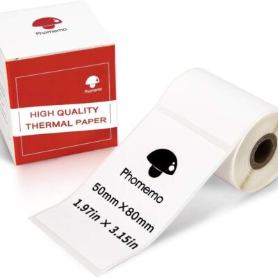 رول پرینتر لیبل زن حرارتی Phomemo (50×80 میلی‌متر)