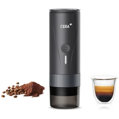 اسپرسو ساز پرتابل حرفه‌ای CERA+ مدل PCM04A + به همراه پایه