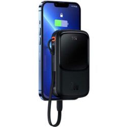 پاوربانک باسئوس مدل Qpow PPQD H با ظرفیت 10000 میلی آمپر و توان 20