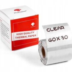 رول لیبل شفاف فوممو سایز 40×30 میلی‌متر (230 عددی) – مدل Phomemo XP-TT4030-230
