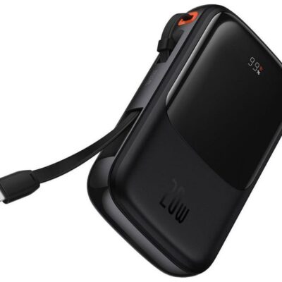 پاوربانک باسئوس مدل Qpow PPQD H با ظرفیت 10000 میلی آمپر و توان 20