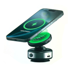 پایه نگهدارنده مغناطیسی گوشی 360 درجه با شارژر بی‌سیم 15 وات CZ18