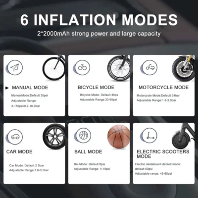 پمپ باد شیائومی مدل Xiaomi Air Compressor 2 MJCQB06QW