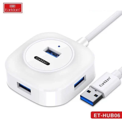 هاب usb ارلدام با ۴ پورت – Earldom ET HUB06 4 Fast USB Port Hub